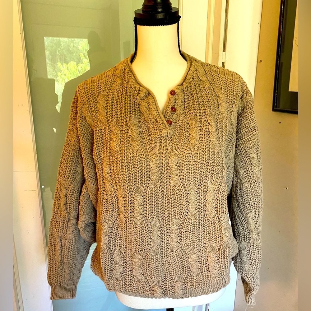 Shenanigans cable knit woman’s sweater
